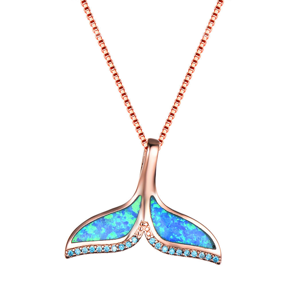 Fashion Creative Fishtail Lady Small Necklace