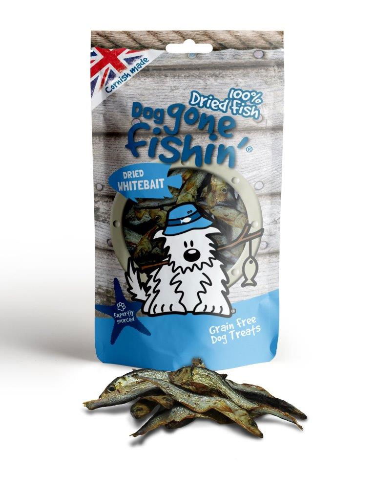 Dog Gone Fishin' Dried Whitebait 60g - Case of 6
