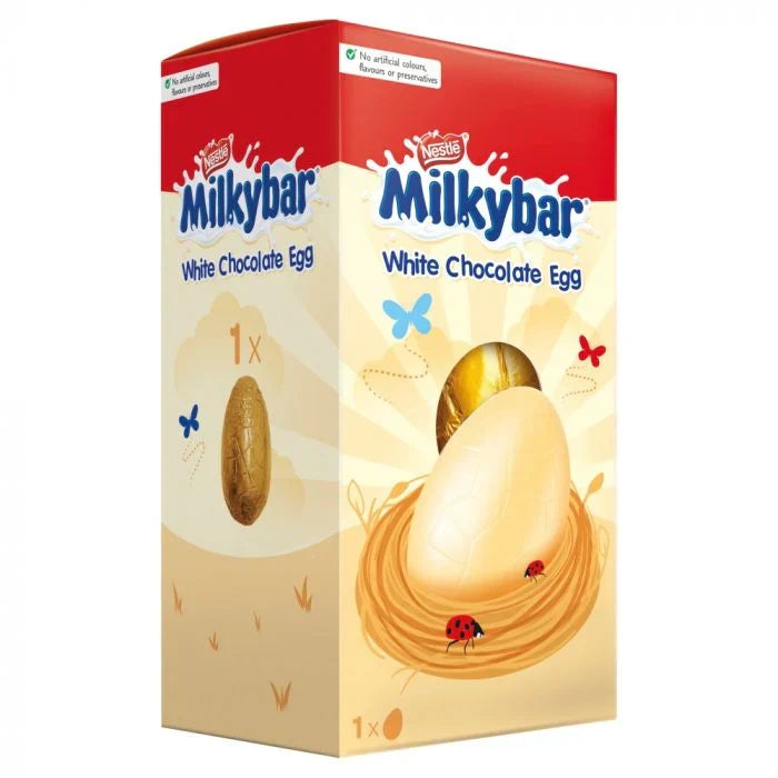 12 x Milkybar White Chocolate Small Easter Egg - 72GM