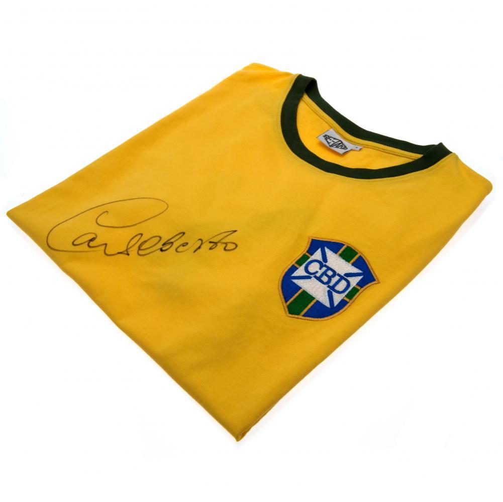 Authentic Brasil Alberto Signed Shirt - Iconic 1970 World Cup Memorabilia