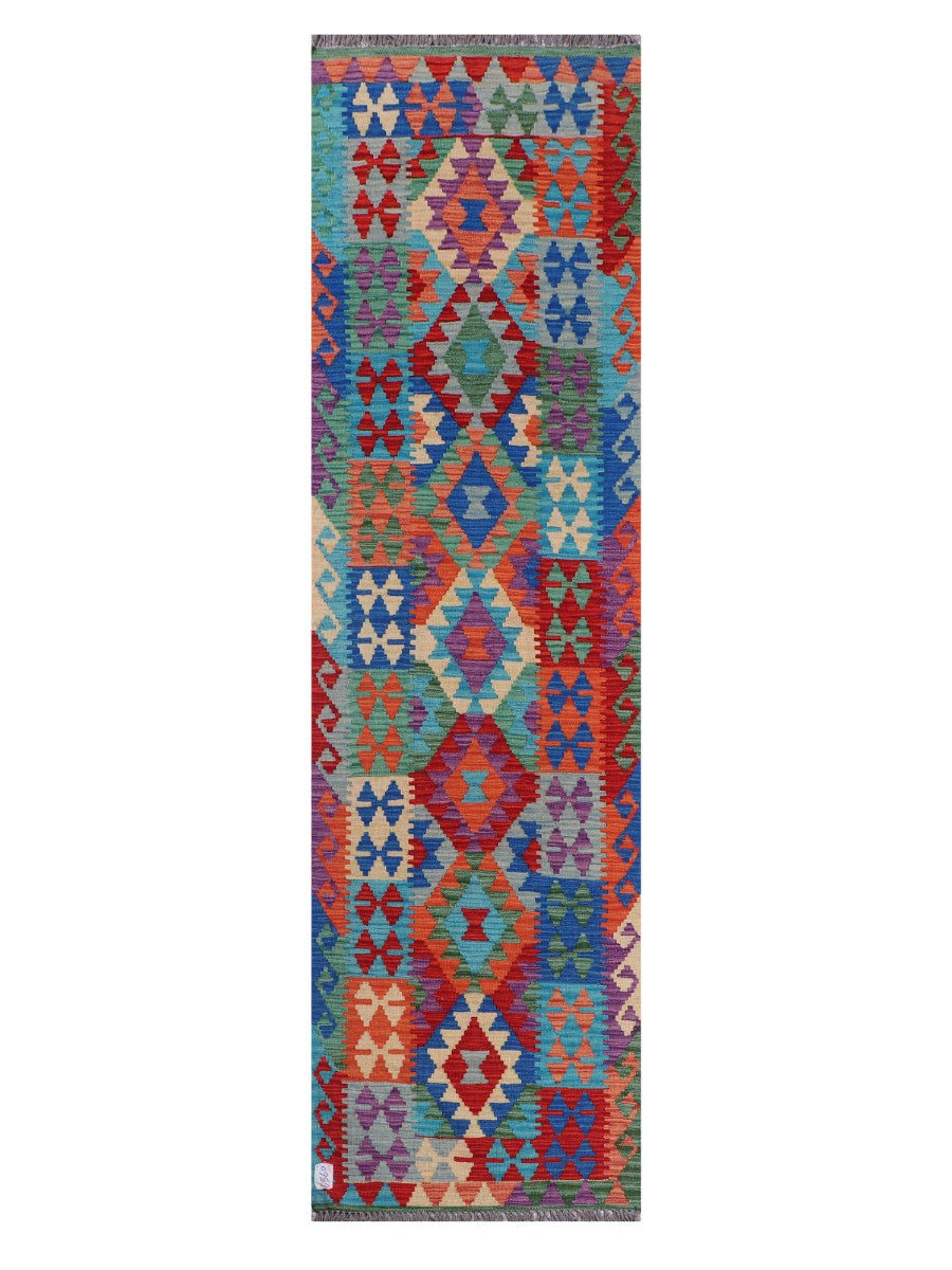 Maimana Afghanistan Kilim Runner - 284 x 79 cm