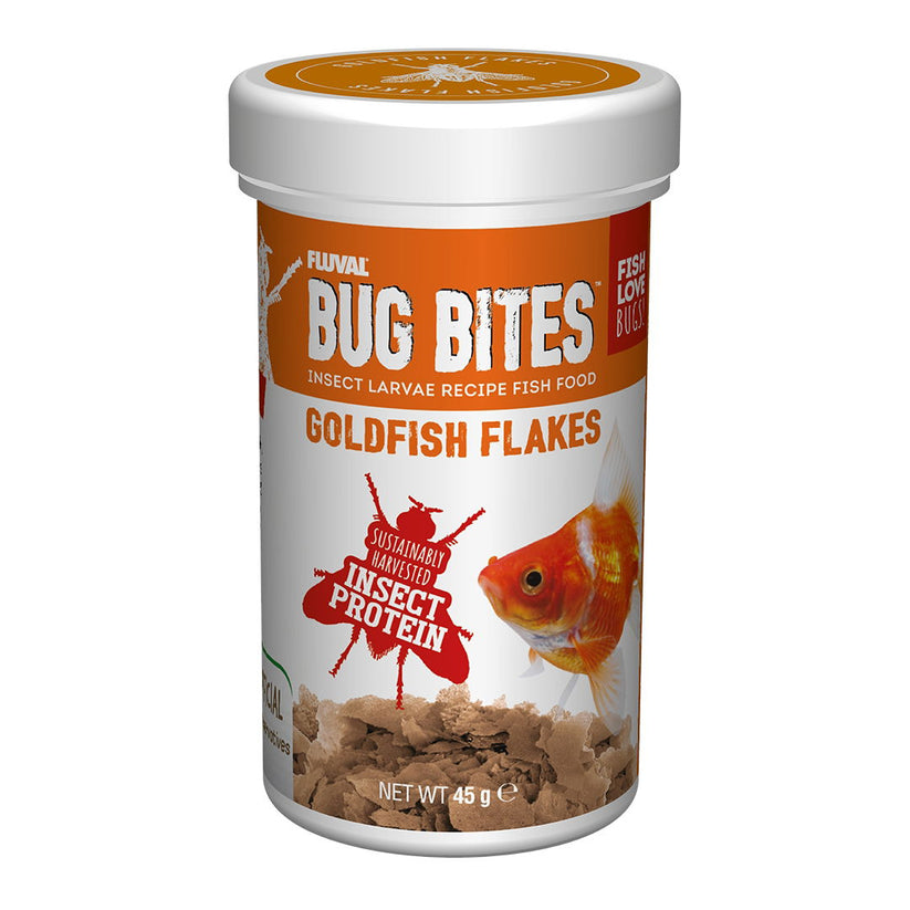 Fluval Bug Bites Goldfish Flakes 45g