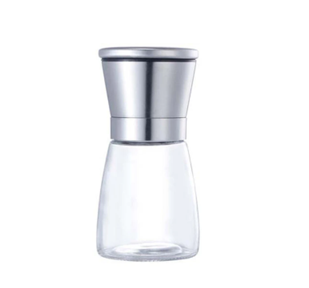 Glass Salt Pepper Spice Grinder Bottle Elegant Kitchen Essential