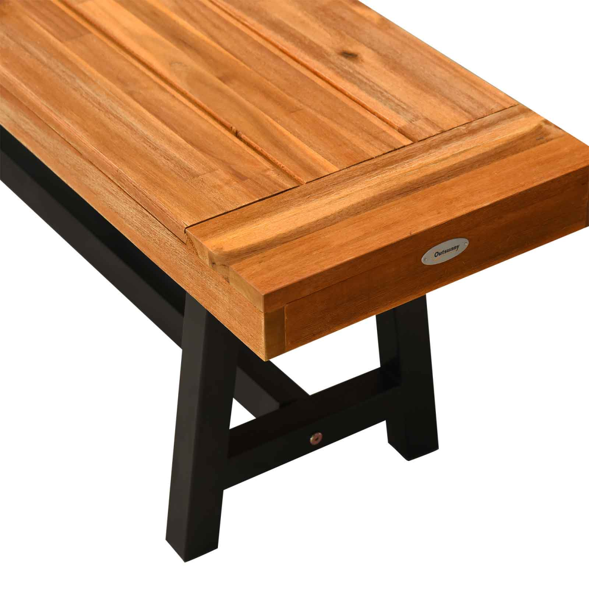 3 Pieces Acacia Wood Picnic Dining Set Outdoor Indoor Furniture Outsunny