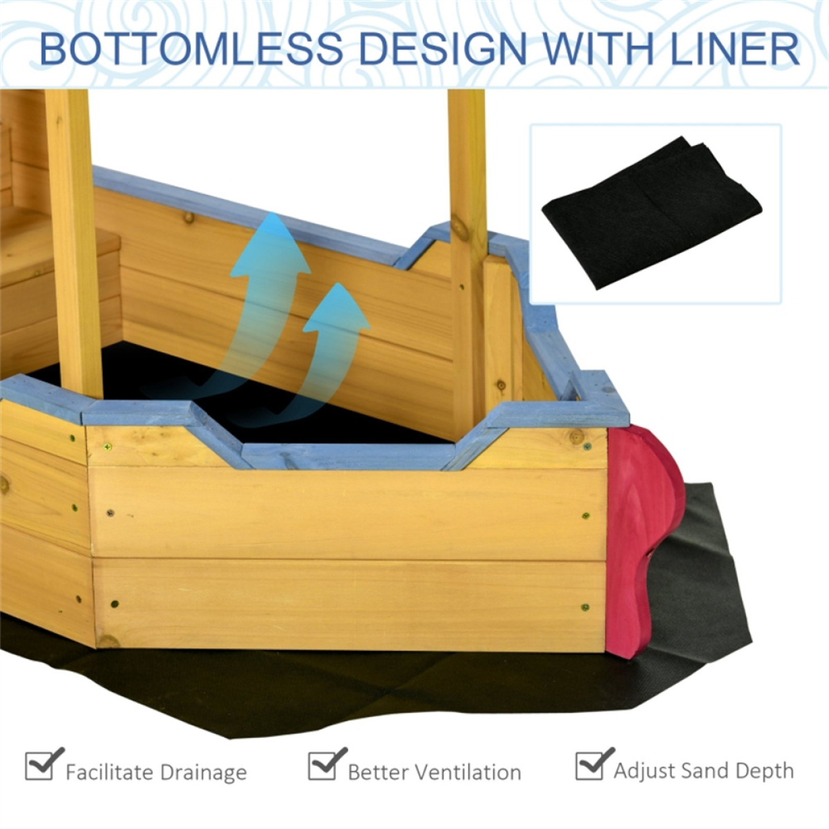 Kids Sandbox with Cover ( Amazon Shipping)(Prohibited by WalMart)