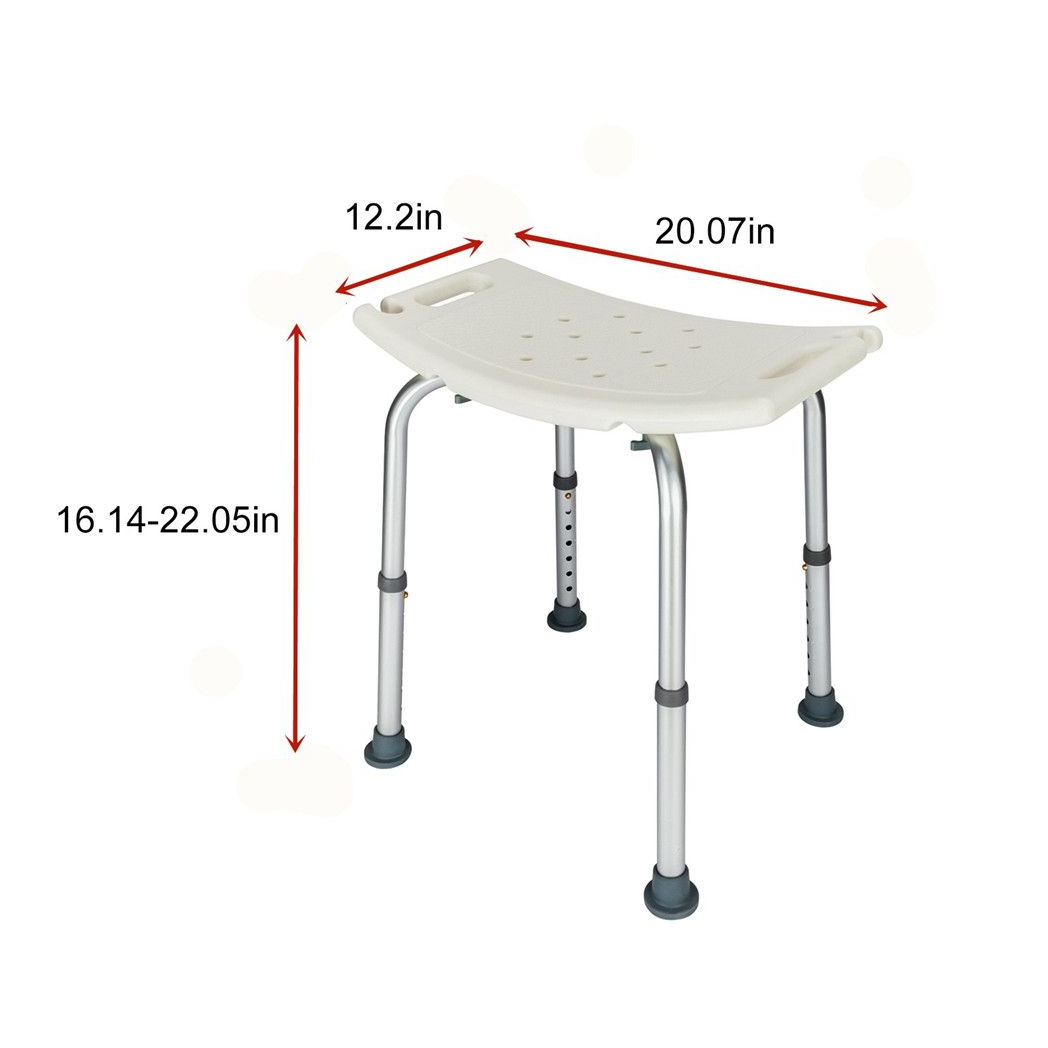 1.35MM Simple Bath Chair White