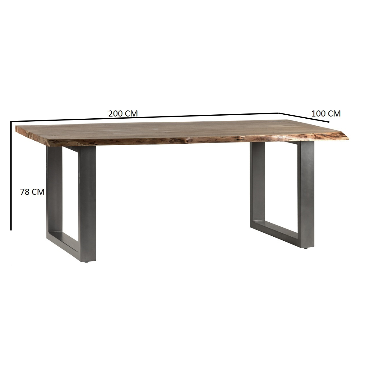 Baltic Live Edge Dining Table 2 M
