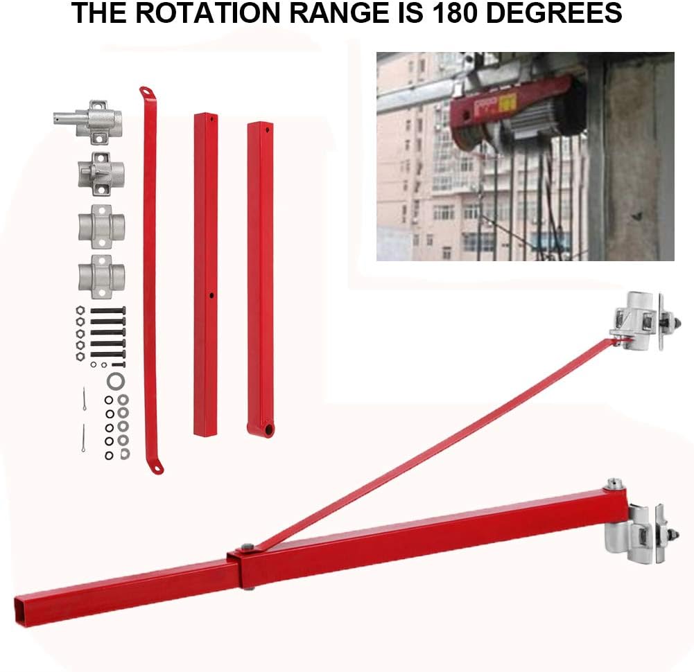 Swivel Wall Mount Lifting Arm – 600kg Max Load for Workshop or Garage Use