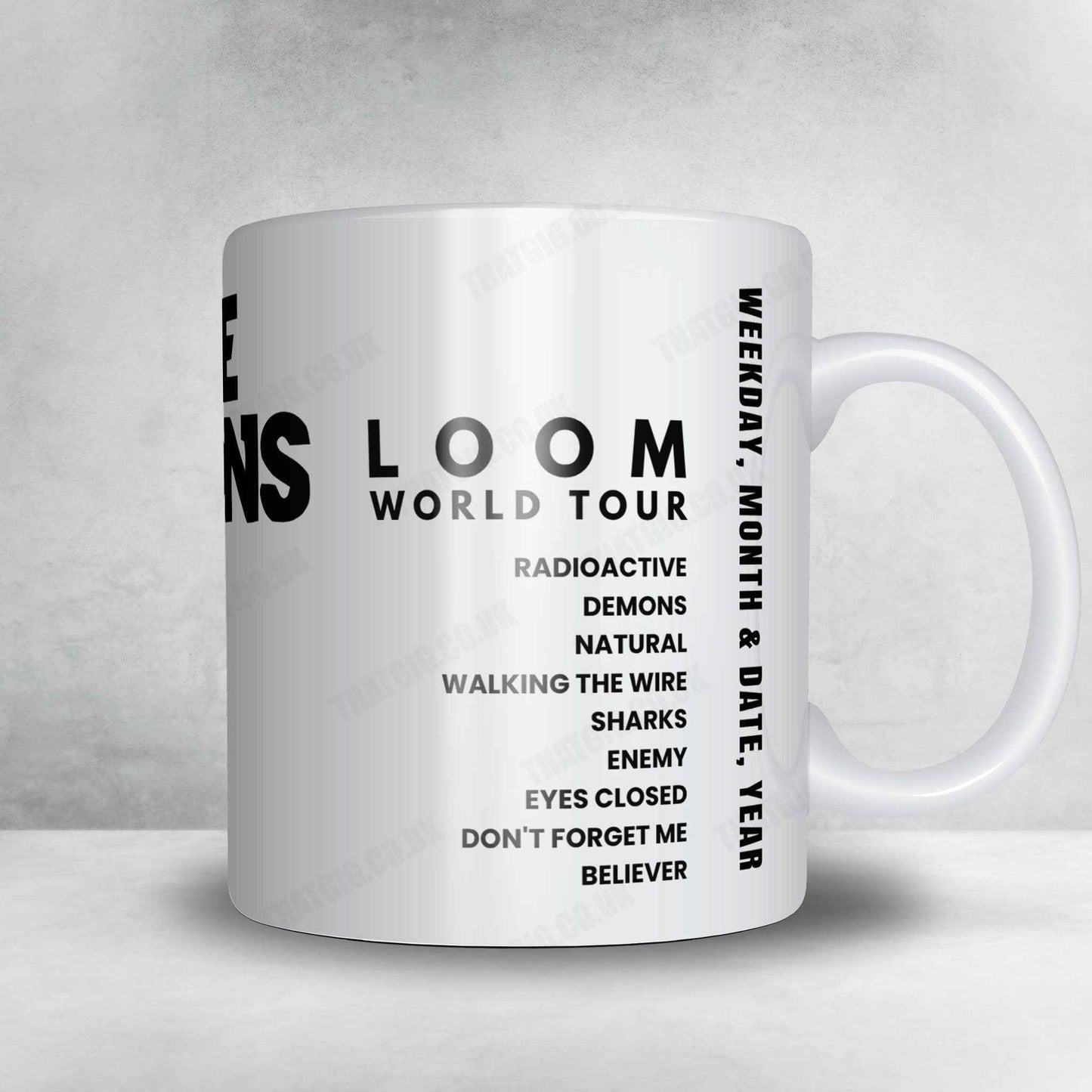 Imagine Dragons Setlist Mug - The Gorge Amphitheatre, George - September 28th, 2024