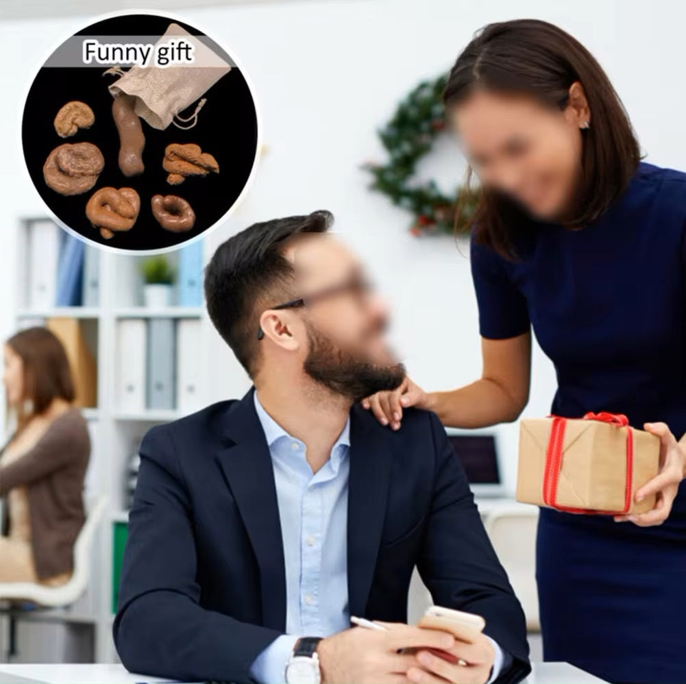 6 Pcs Realistic Soft Fake Dog Poo Joke Gift