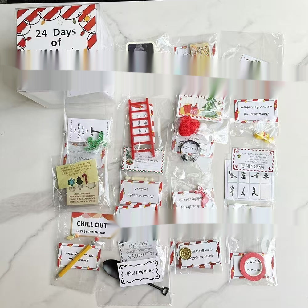 Christmas Gift Box 24-day Puzzle Christmas Countdown Cute Toy Decoration