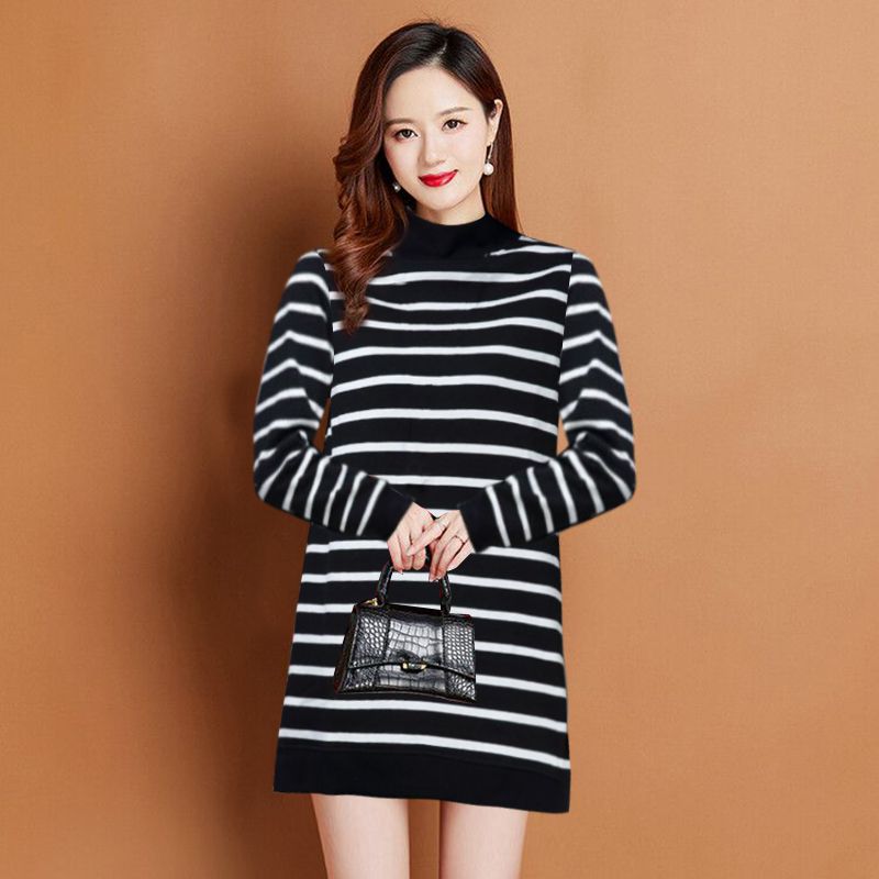 Women's Thickened Mid-length Long-sleeve Sweater