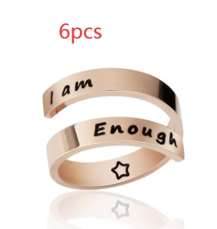 Double opening titanium steel ring