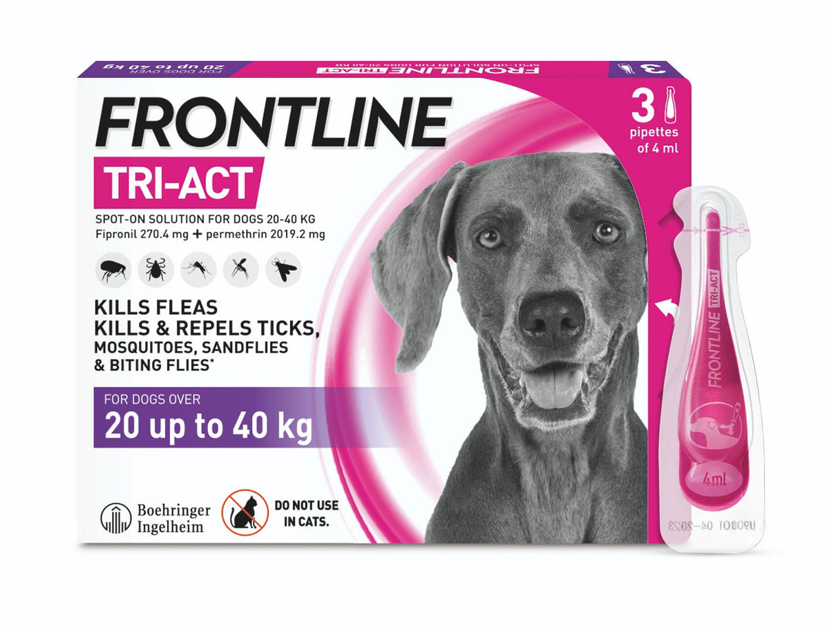 Frontline Tri-act Large Dog 20-40kg 3 Pipettes