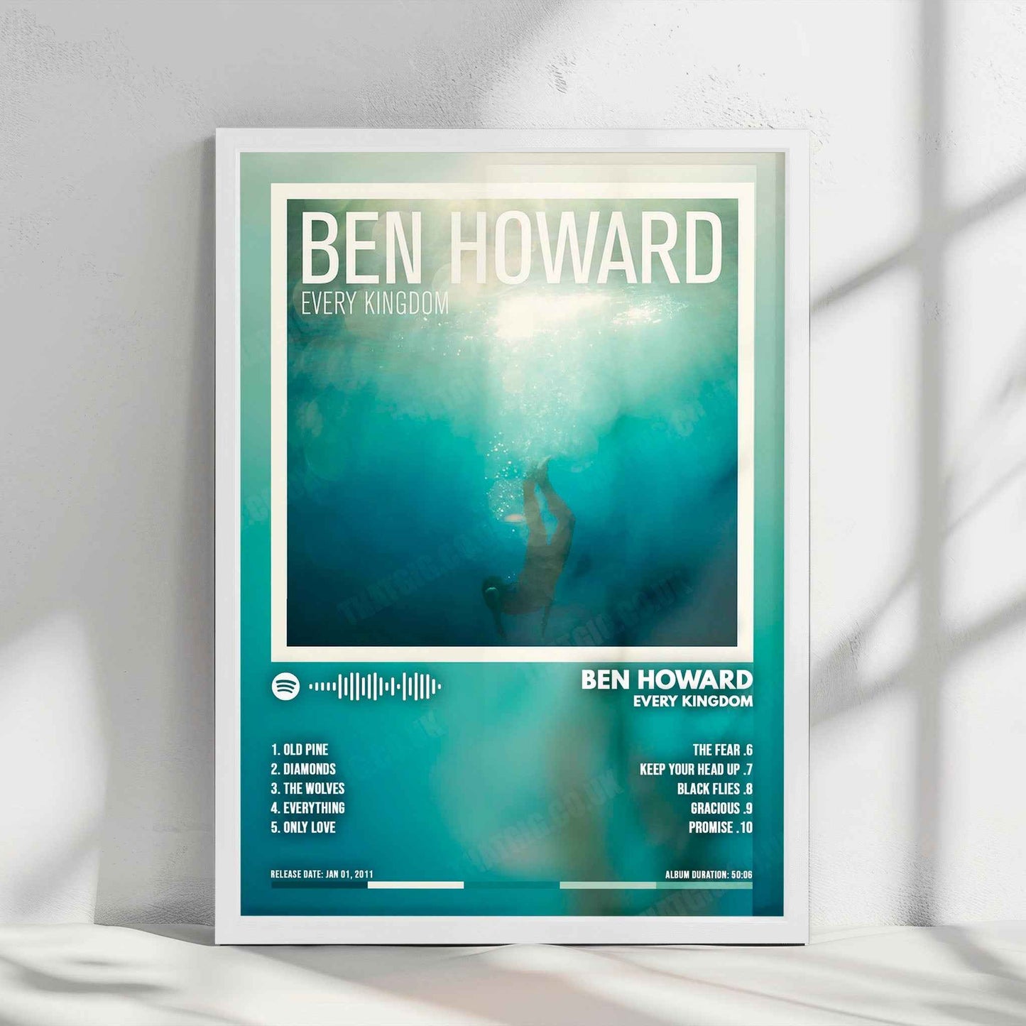 Ben Howard "Every Kingdom" Album Cover Poster - with Complete Tracklist