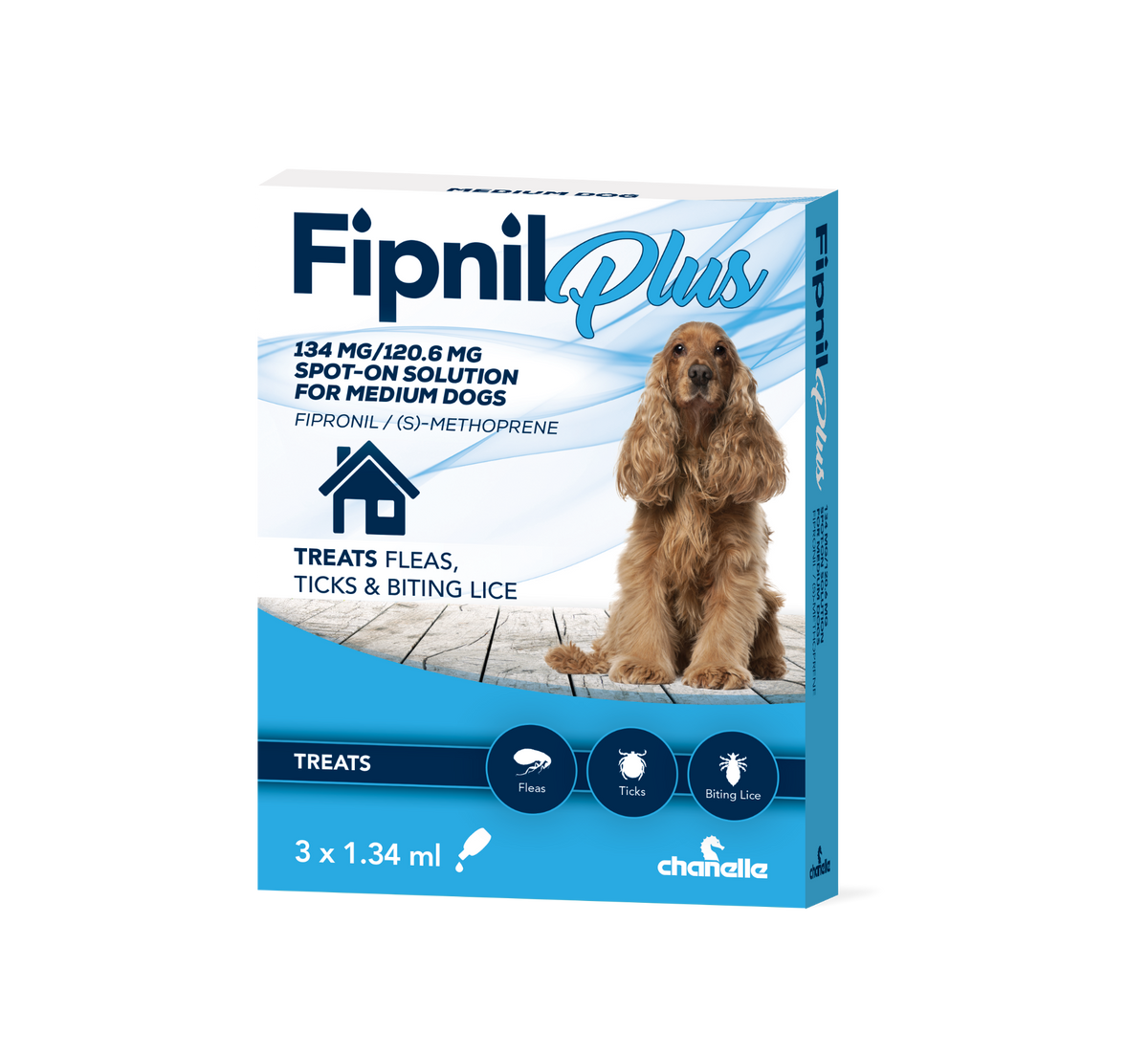 Fipnil Plus 134mg Medium Dog 3''s