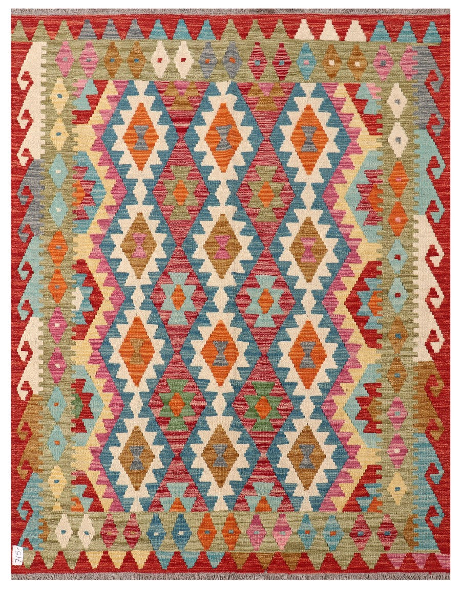 Maimana Afghanistan Kilim Rug - 193 x155 cm
