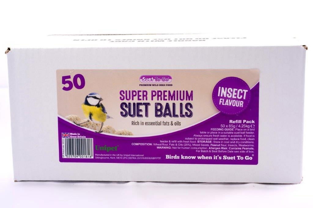 Suet To Go Insect Balls Refill (50 x 85g) 4.25kg