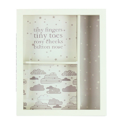 Bambino Baby Wooden Glass Fronted Keepsake Display Box