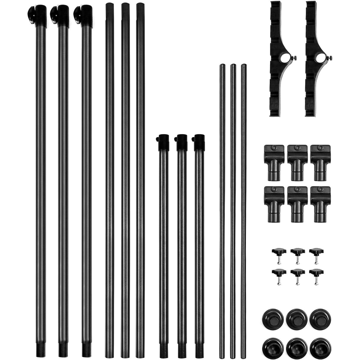 QWORK Heavy Duty Clothes Storage System, 50kg Capacity Rack for Dorms & Bedrooms