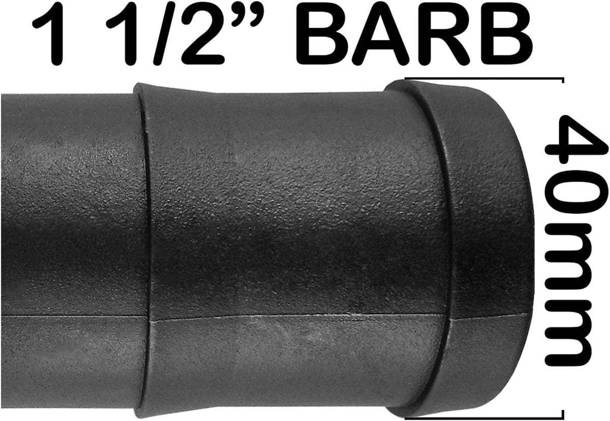 Pond Straight Connector 1.5in BSPM - 40mm Outdoor Watering Kit Hose Pipe Fitting