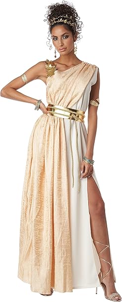 California Costumes Women's Golden Goddess, XL, Used- very good, is like new, scruffy bag