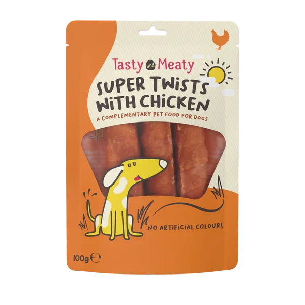 Tasty and Meaty Jumbo Twisters Chicken 100g - Case of 12