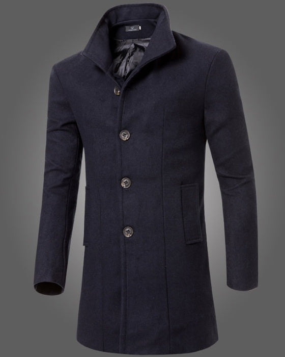 Mid-length men's coat