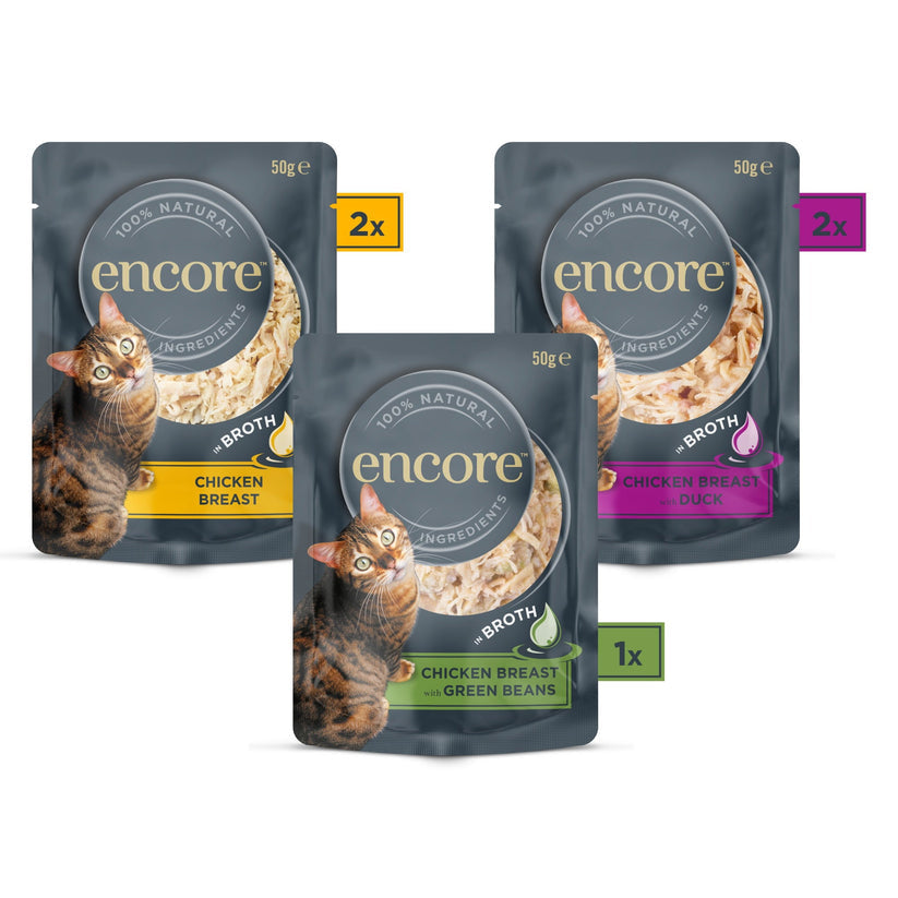 Encore Cat Broth Pouch Chicken Selection 5x50 - Case of 4