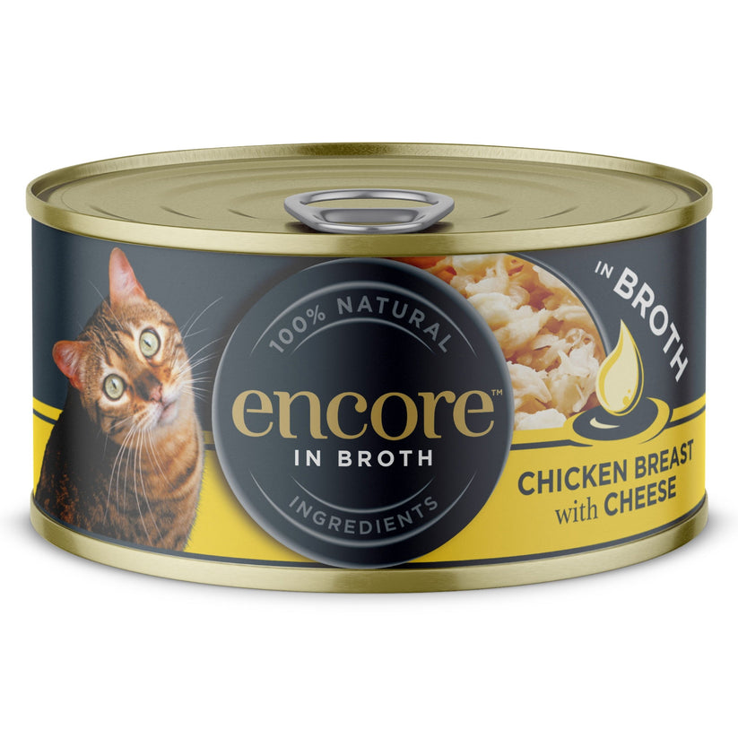 Encore Cat Tin Chicken and Cheese - 70g - Case of 16