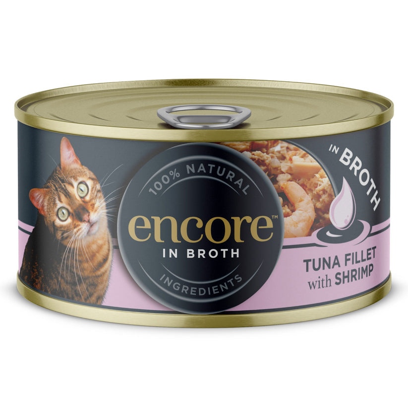 Encore Cat Tin Shrimp and Tuna - 70g - Case of 16