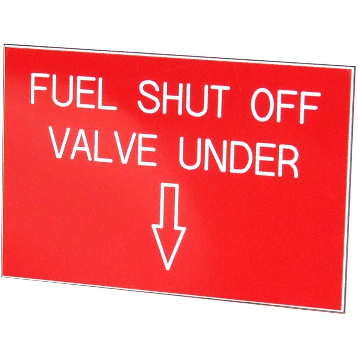 Fuel Shut Off Valve Label (75mm x 50mm) 728051