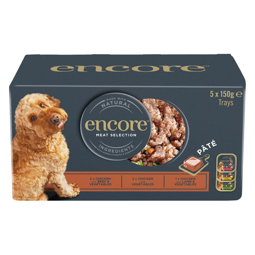 Encore Dog Pate Multi Pack - 5 x 150g - Multipack - Case of 4