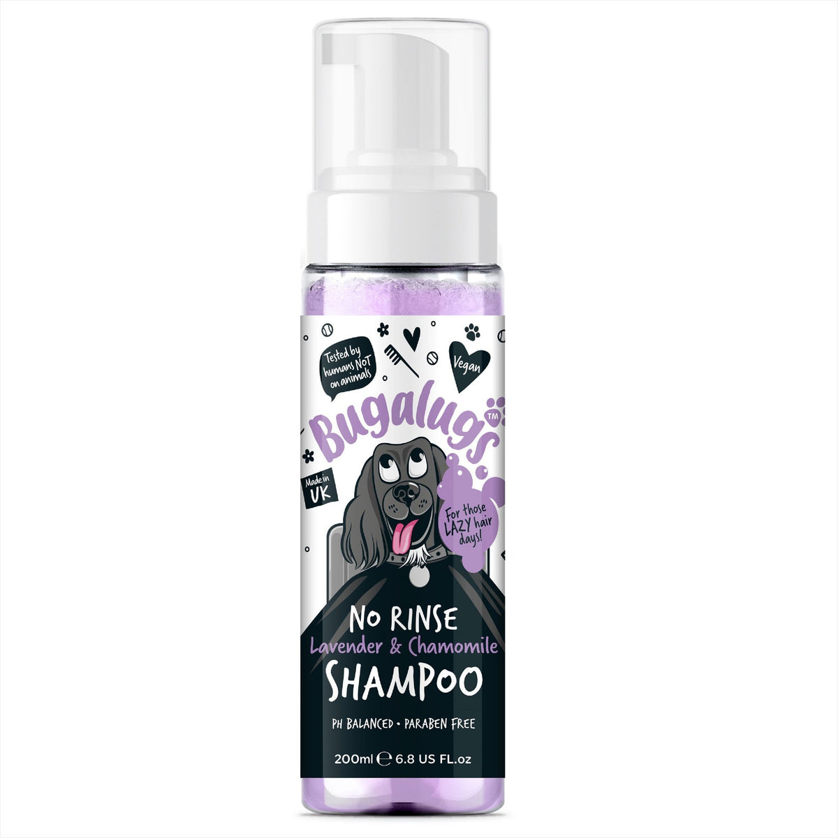 Bugalugs No Rinse Shampoo Lavender & Chamomile 200ml