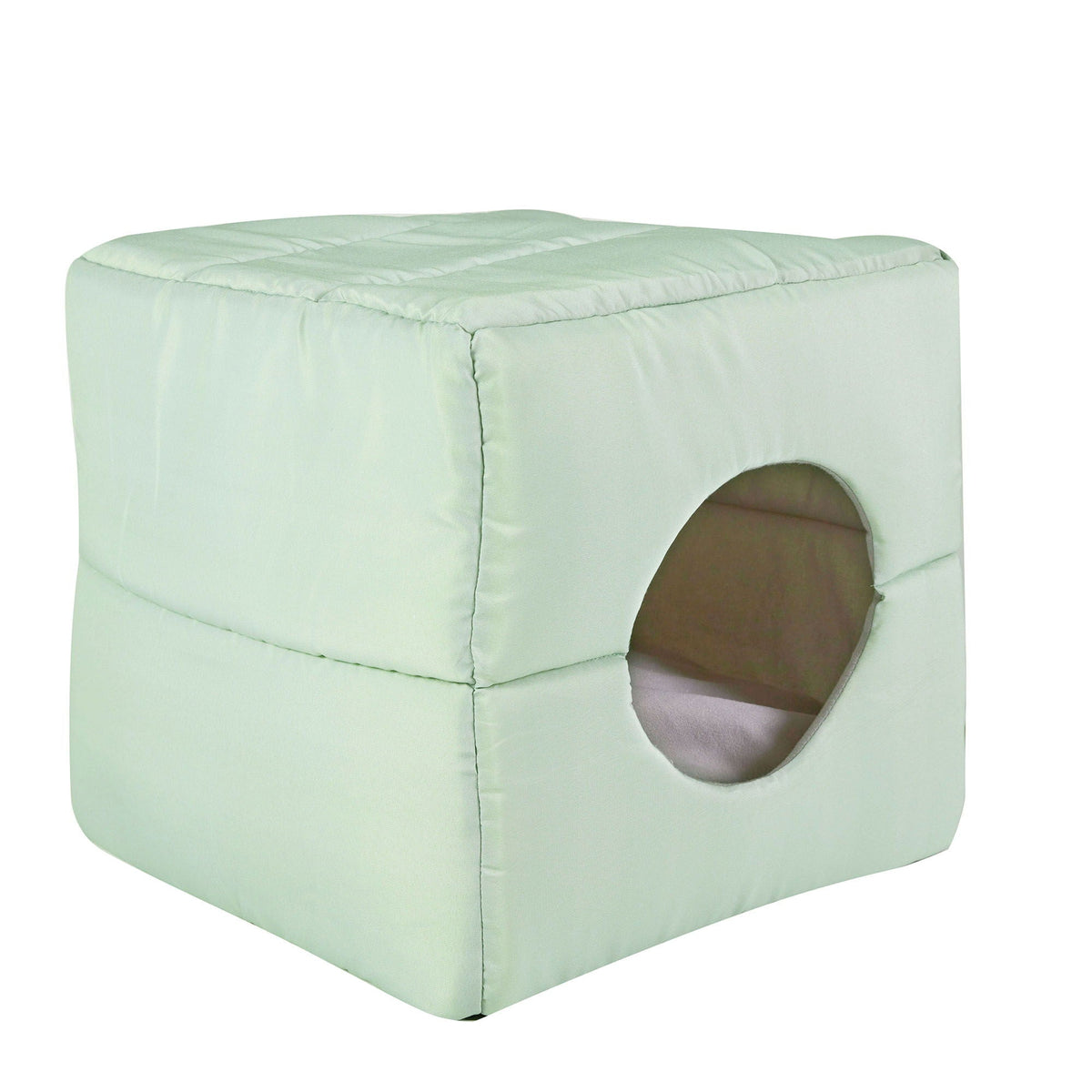 Dream Paws 2-In-1 Foldable Pet Cave Bed - Green