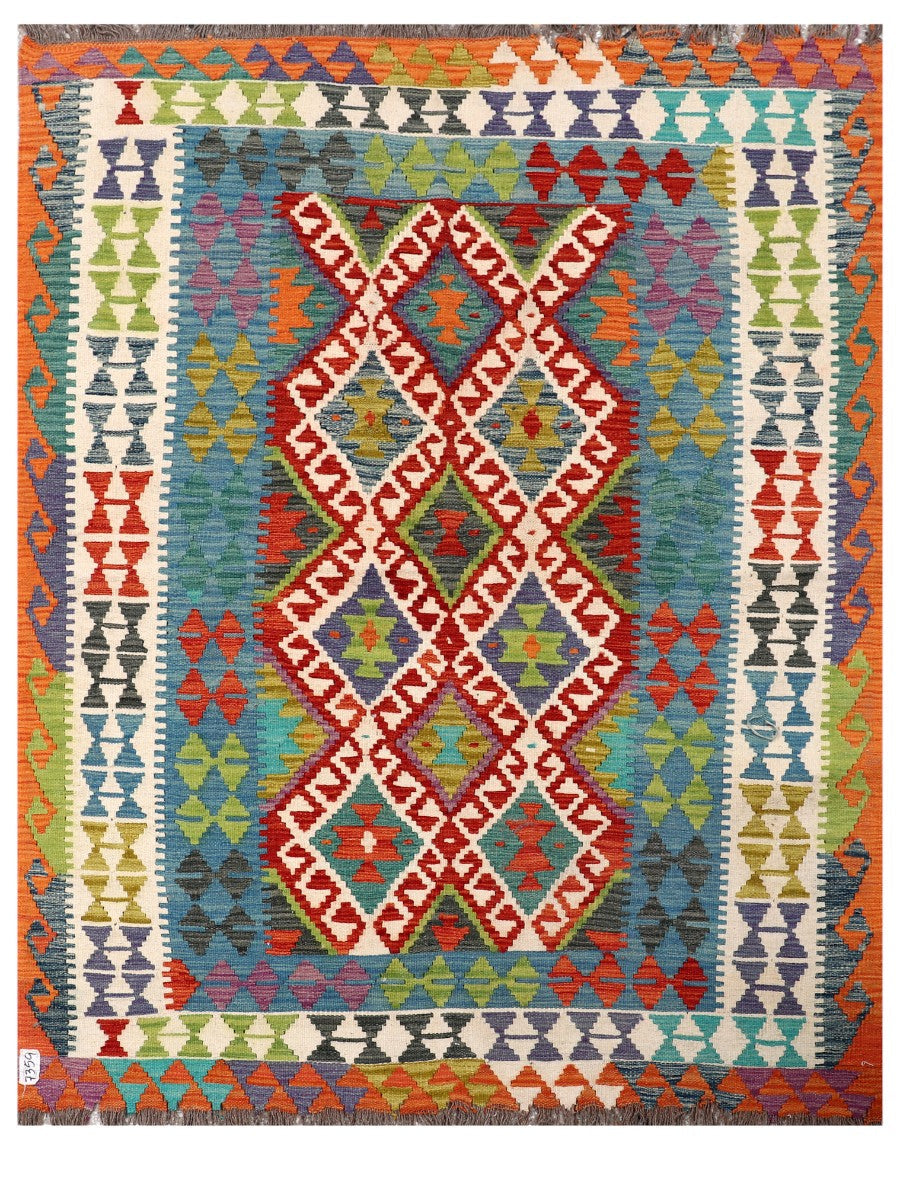 Maimana Afghanistan Kilim Rug - 200 x157 cm