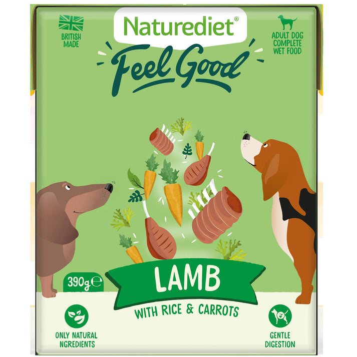 Naturediet Feel Good Lamb 390g - Case of 18