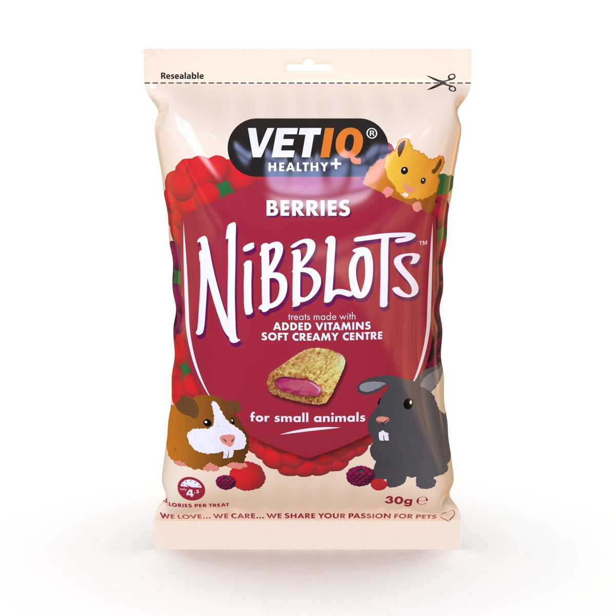 Nibblots for Small Animals Berries 30g - Case of 8