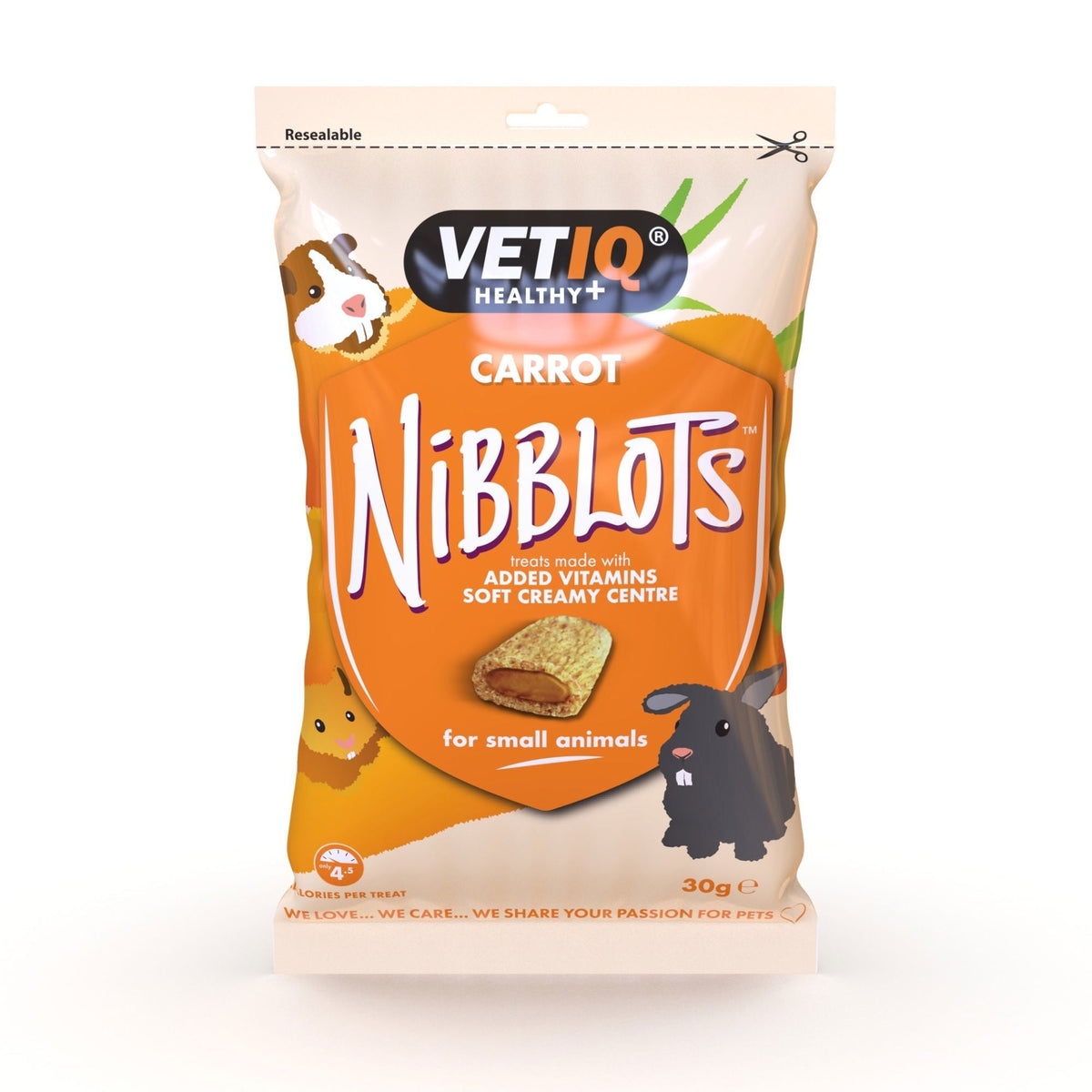 Nibblots for Small Animals Carrot 30g - Case of 8
