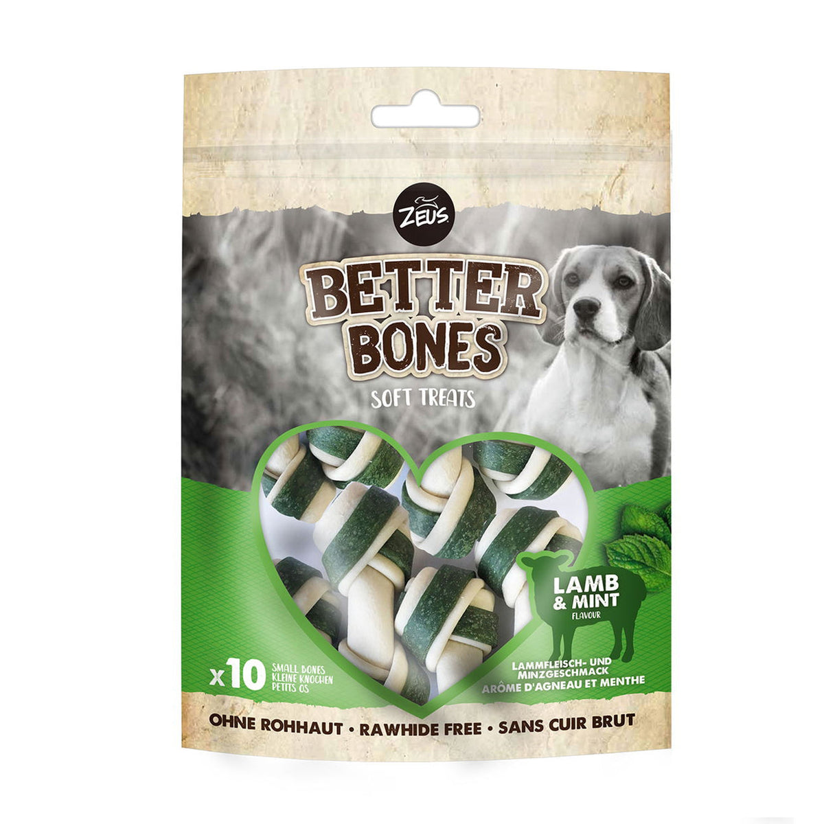 Zeus Better Bones Lamb with Mint Small Bones 7.5cm