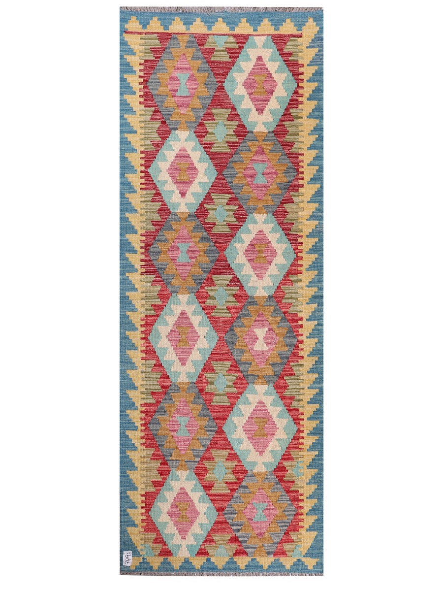 Maimana Afghanistan Kilim Rug - 238 x 82 cm