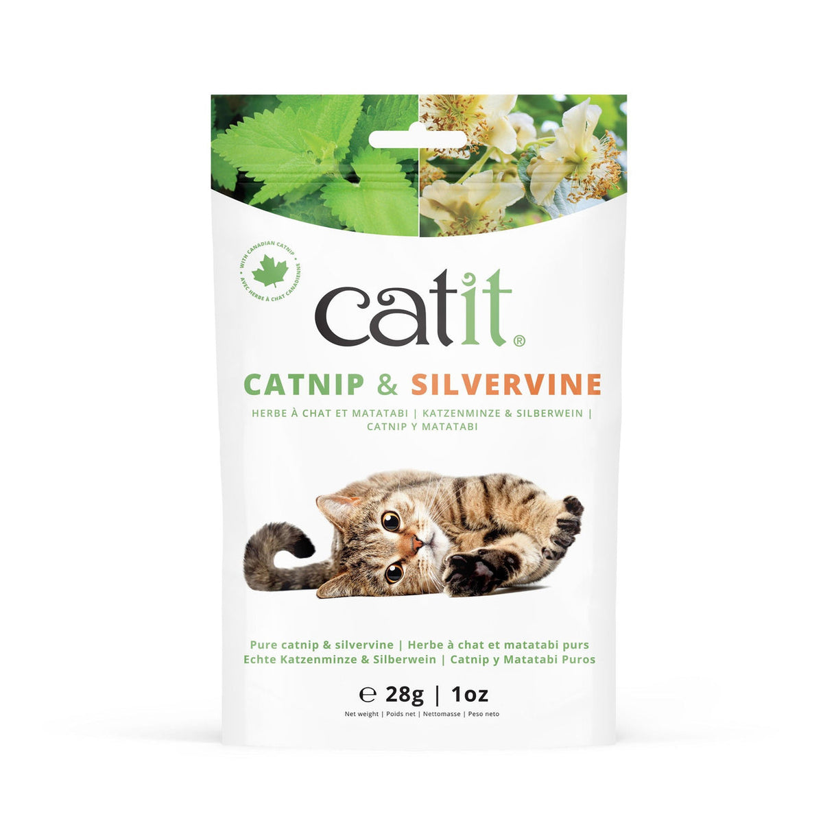 Catit Catnip/Silvervine Mix 28g (1oz) Bag - Case of 9