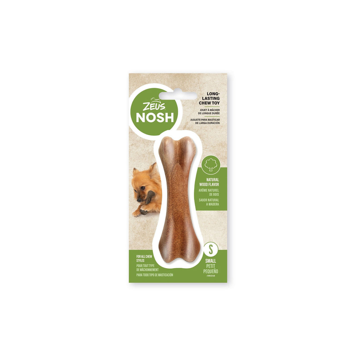 Zeus Nosh Nylon&Wood Chew Bone Small