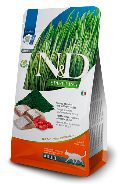 N&D Spirulina Herring Cat Adult 1.5 Kg