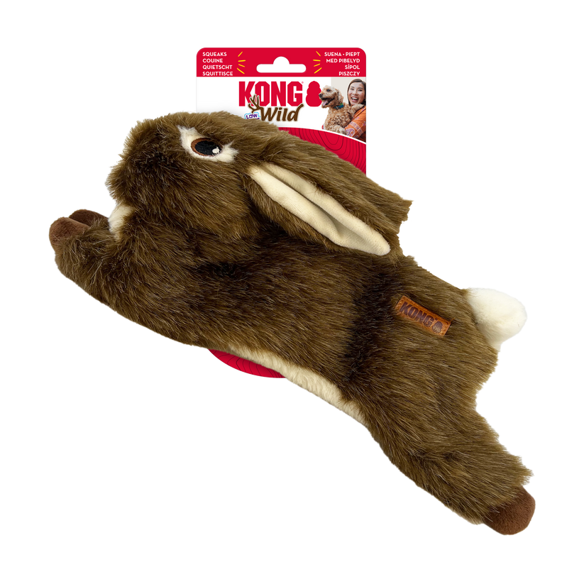 KONG Wild Low Stuff Rabbit - Case of 24