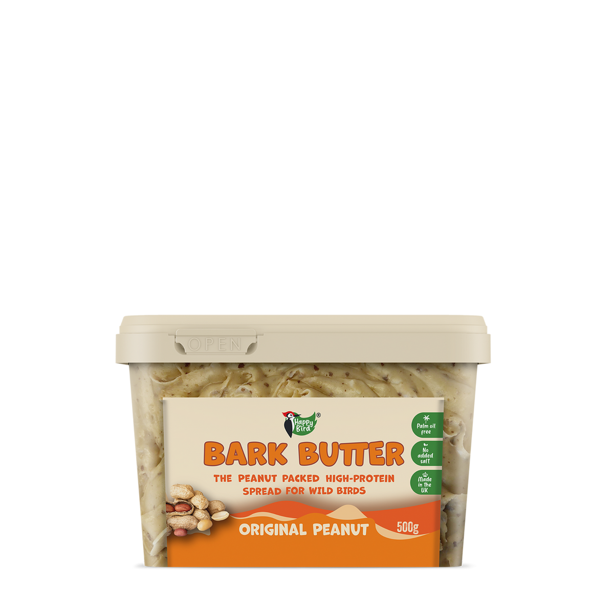 Happy Bird Bark Butter 500g - Original - Case of 6