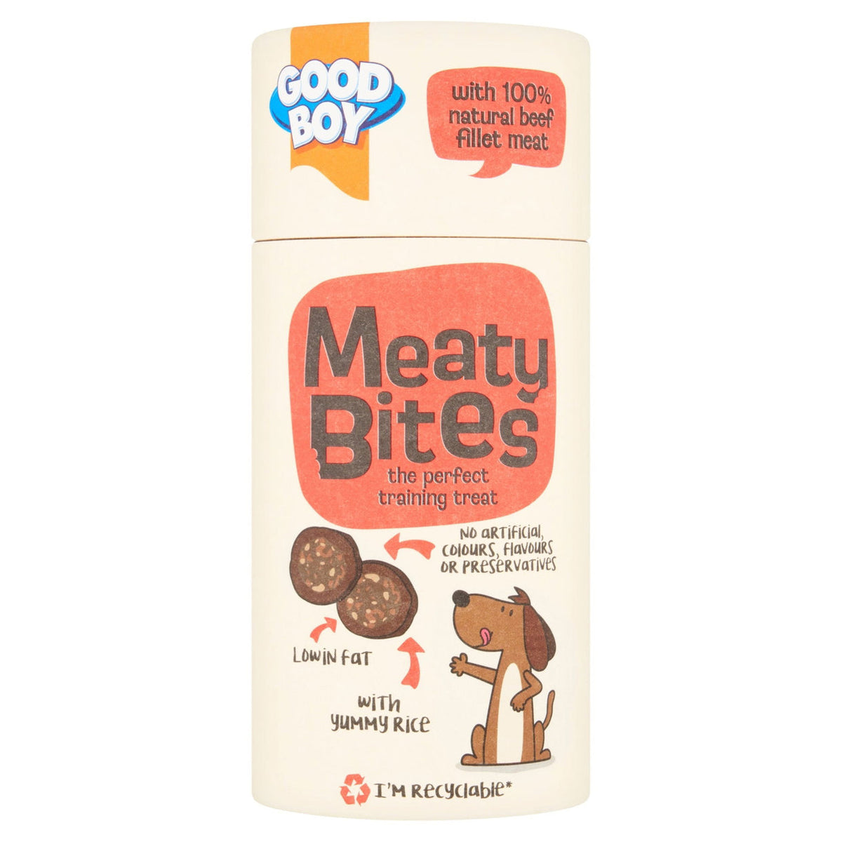 Good Boy Meaty Bites Beef/Rice 70g - Case of 6