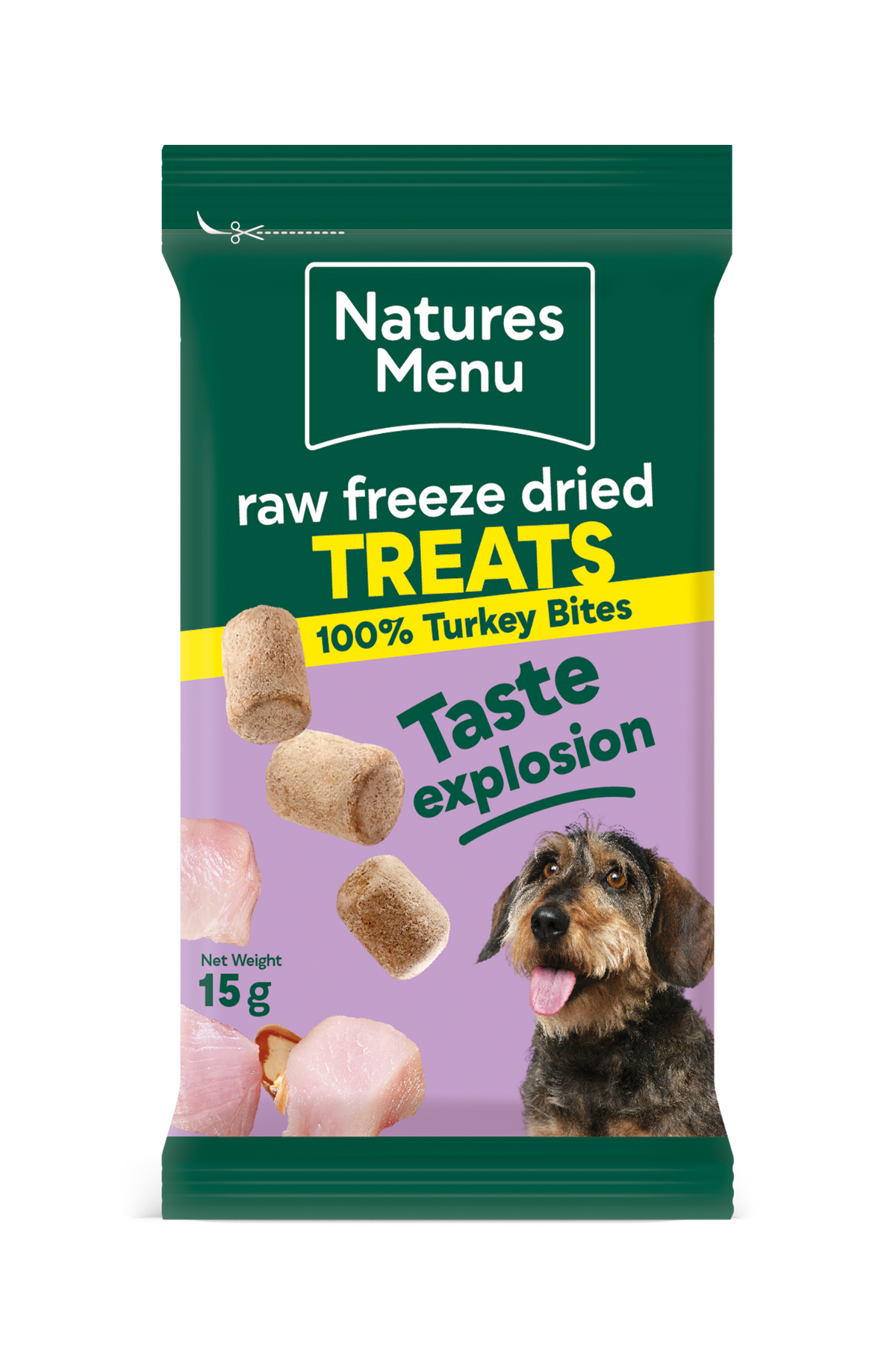 Natures Menu Freeze Dried Bites Turkey 15g - Case of 20