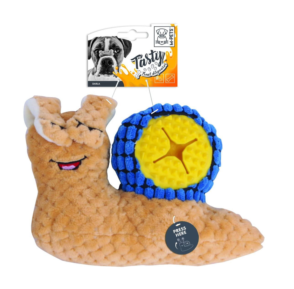 M-PETS Snail Daria Dog Toy