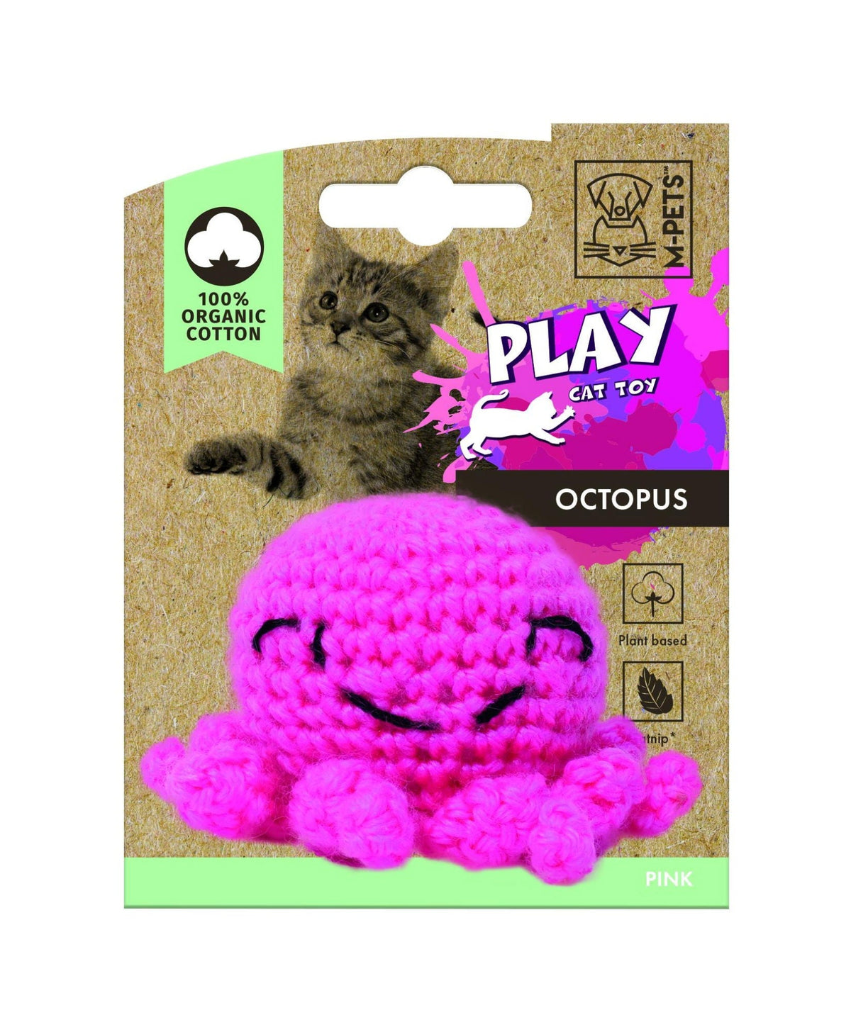 M-PETS Octopus - 100% Organic Cotton - Pink